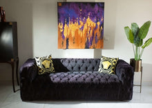 Load image into Gallery viewer, Tufted Sofa Black (3 Seater)
