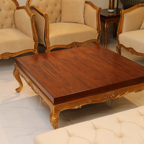 Center Table Set Wooden High Gloss