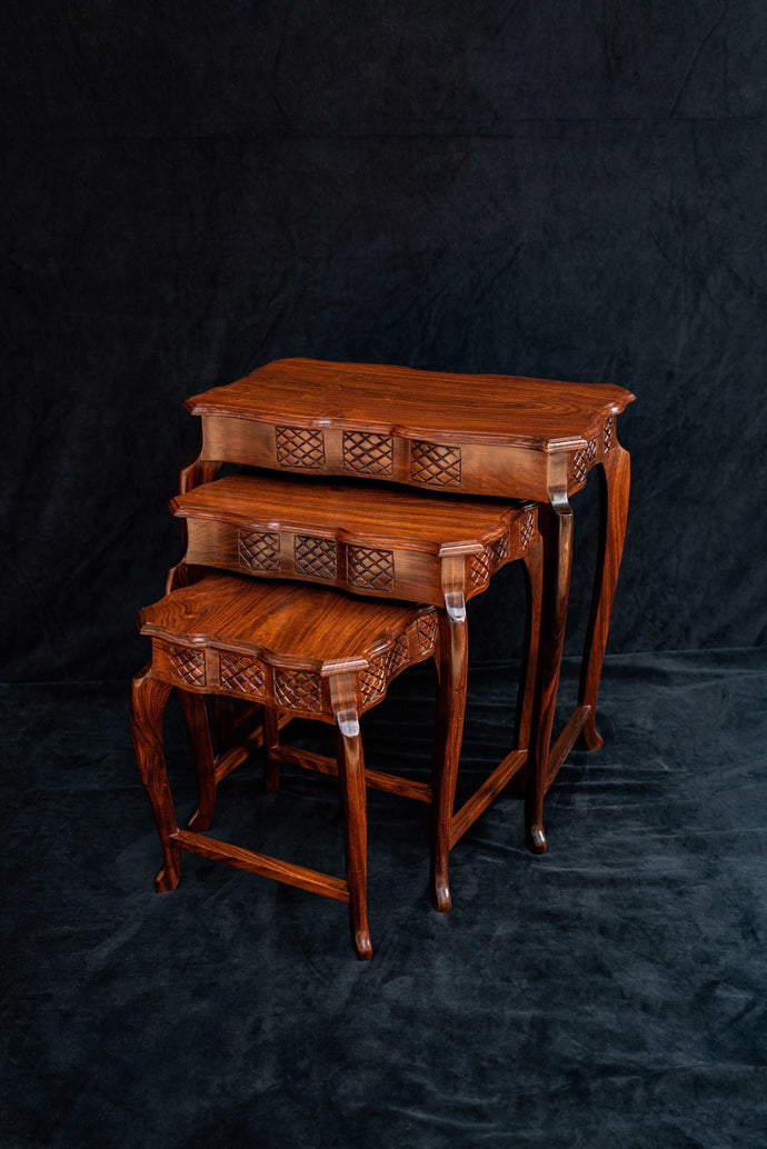 Victorian Nest of 3 Tables