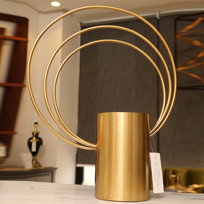 Brass Look Candle Holder