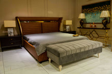 Load image into Gallery viewer, Leatherite Bed with Side Tables
