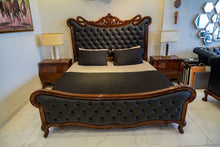 Load image into Gallery viewer, Curved Chesterfield Bed set

